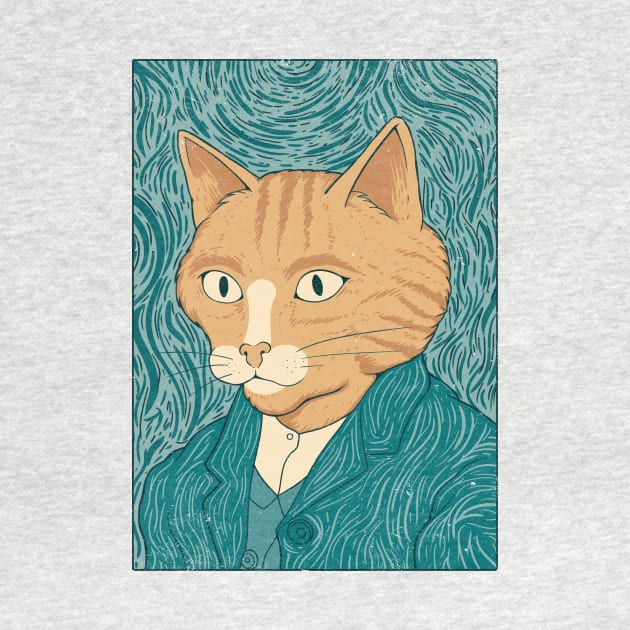 Cat Gogh by thiagocorrea